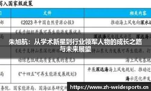 朱旭航：从学术新星到行业领军人物的成长之路与未来展望